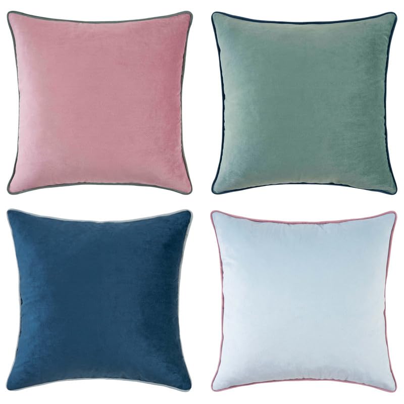 Decorative Throw Pillow Covers Cushion Cases (4 Count)