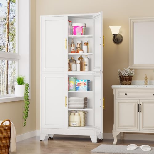 75.2" Tall Metal Pantry Cabinet