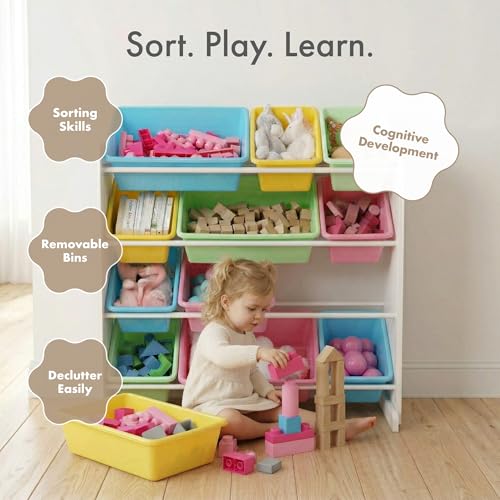 Kids Toy Organizer with 12 Bins