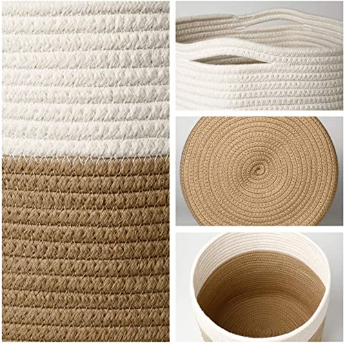 11" Cotton Rope Plant Basket Modern Woven Baskets 11"x 11"