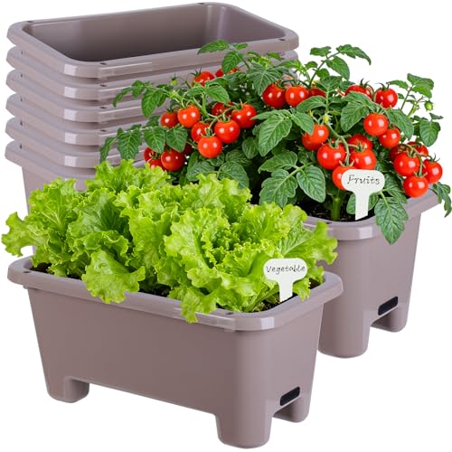 Self Watering Rectangle Planter Boxes 8 (8 Count)