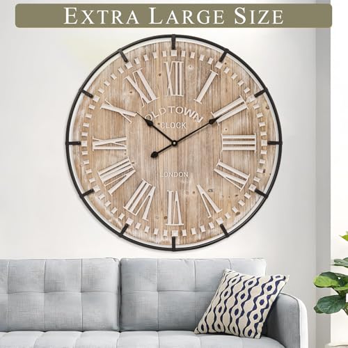 Farmhouse Wall Clock 30 Inch