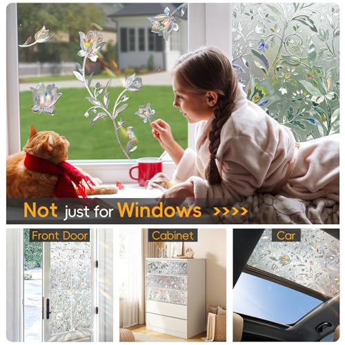 Rainbow Window Privacy Film Decorative