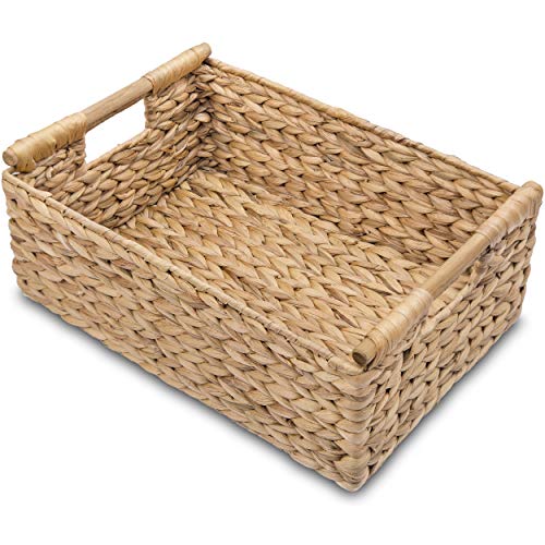 Hyacinth Large Wicker Basket 15.5x10.8x6.2"