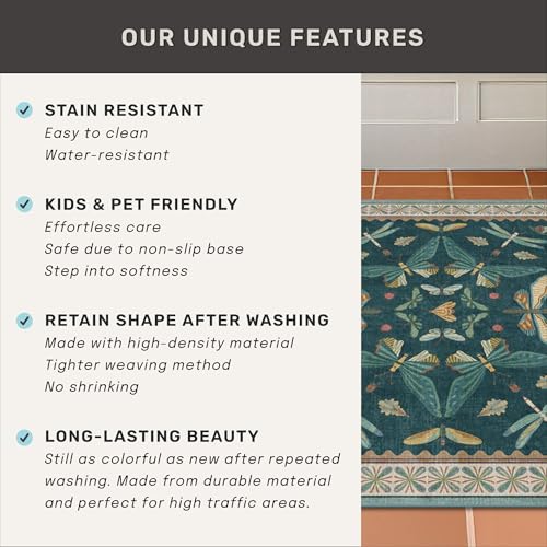 Teal 3x6 Entryway Rug (18 Sq Ft)