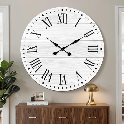 Large Wall Clock with Roman Numeral
