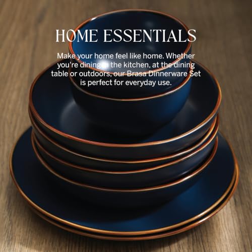 Brasa Stoneware 32 Piece Modern Dinnerware Sets