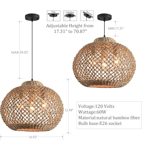 Rattan Pendant Light