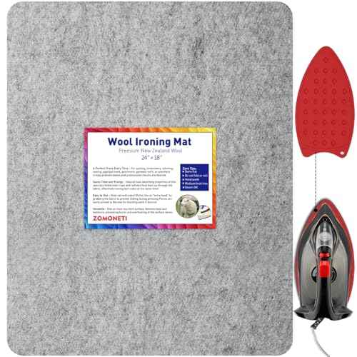 24" x 18" Wool Pressing Mat 100% New Zealand Felted Wool Ironing Mat Pad Blanket for Quilter (432 sq inch)