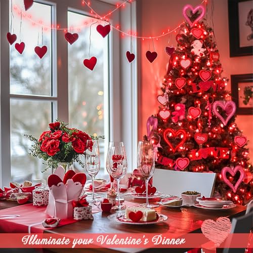 150 LED Connectable Red Christmas Lights Indoor Outdoor Waterproof (59 Foot)