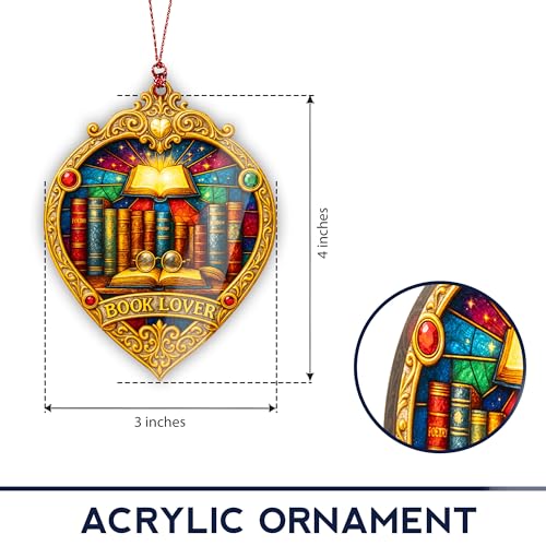 Funny Christmas Book Ornament 2025