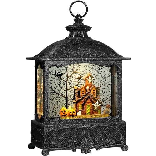 Halloween Snow Globe Lantern Haunted House Halloween Decor