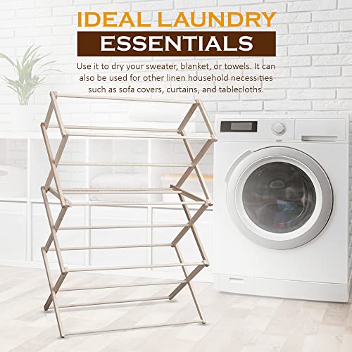 Wooden Folding Laundry Rack