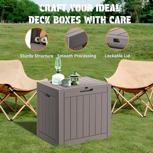 32 Gal Outdoor Storage Box Waterproof Lockable