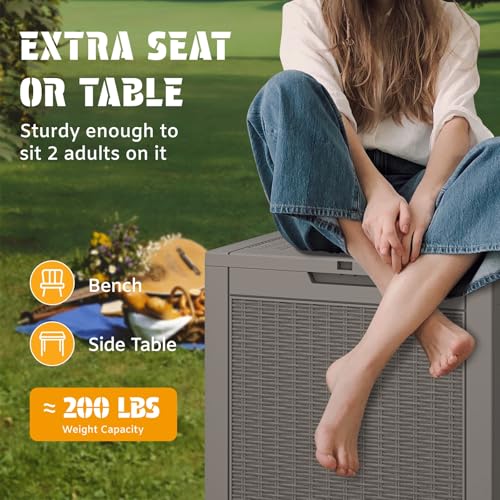 30 Gallon Outdoor Storage Box Waterproof