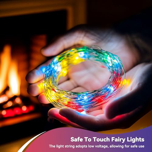 6 Pack Multicolor Fairy Lights Battery Operated