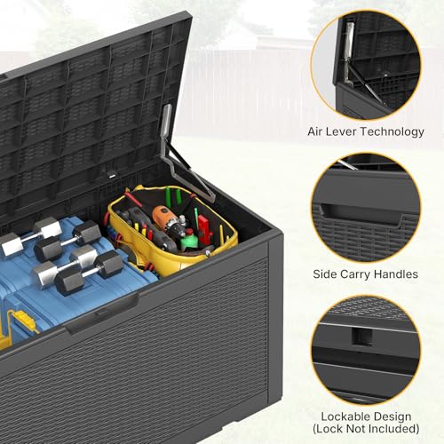 100 Gallon Deck Box Outdoor Waterproof