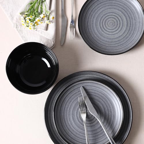 Dua 4 Piece Dinner Plate Set Stoneware (4 Count)