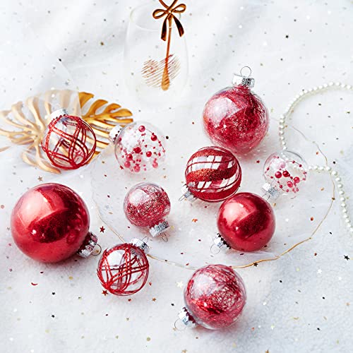Clear Christmas Ball Ornaments (24 Count)