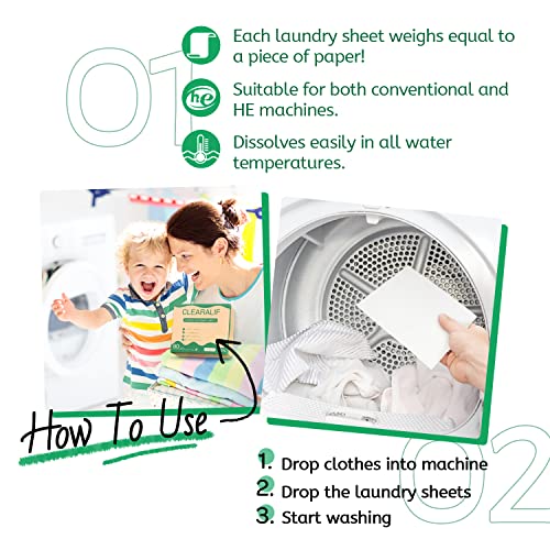 Laundry Detergent Sheets up to 160 Loads (80 Count)