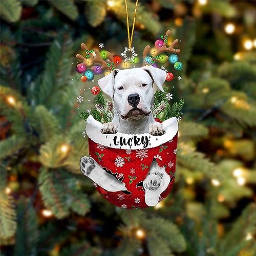 Dogo Argentino Christmas Tree Decor