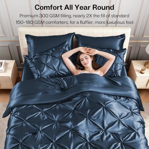 Satin King Size Comforter Set