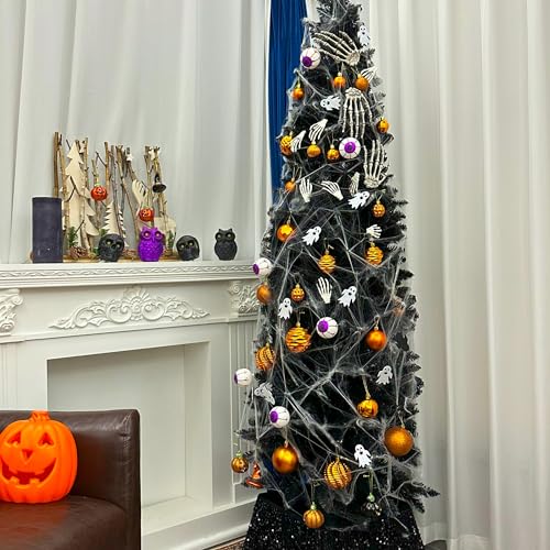 16ct Christmas Ball Ornaments Set Yellow Shatterproof Xmas Tree Hanging Decorations for Fall Thanksgiving Holiday Decor (24 Count)