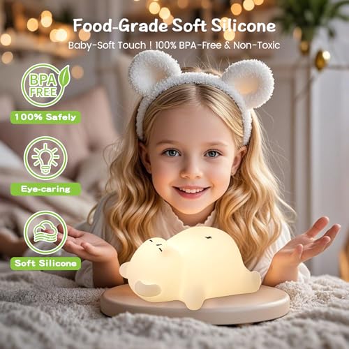 Sleepy Snoring Bear Night Light