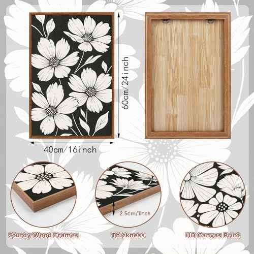 Vintage Floral Wall Art Canvas