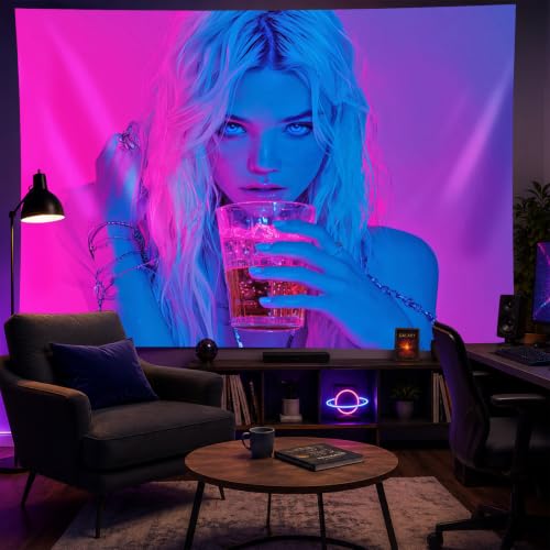 Anime Tapestry Uv Reactive Psychedelic Wall Hanging 78x59 Inch