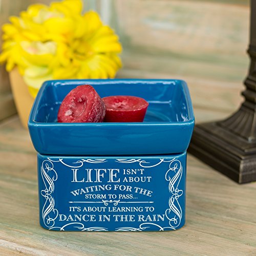 Life Learning Dance in Rain Blue Stoneware Electric 2