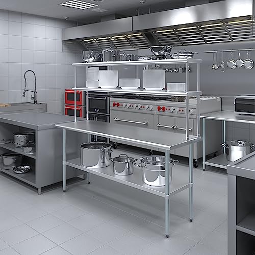 72 Inch Double Tier Overshelf