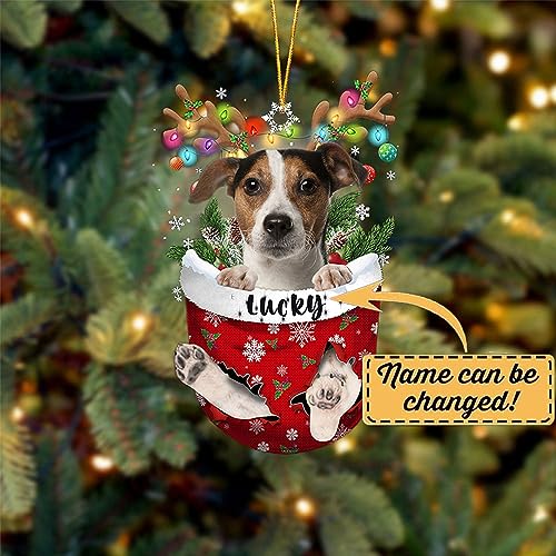 Jack Russell Terrier 1 Dog Christmas Ornament