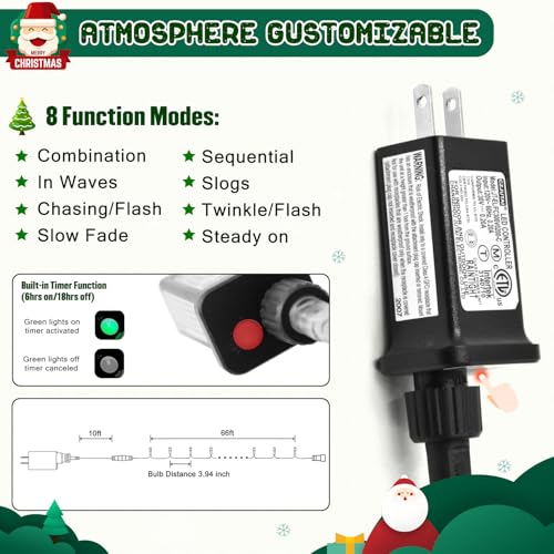 200 LED Halloween Lights Outdoor