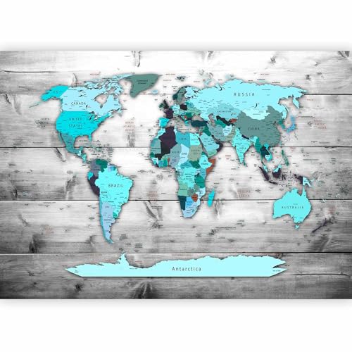 Premium Wall Mural World Map 177x124 in (9 Count)