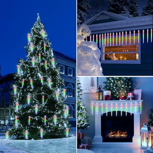Christmas Meteor Shower Icicle Lights Outdoor (720 Count)