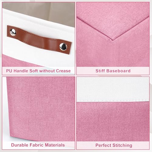 Storage Bins Large Fabric Storage Baskets for Shelves 3 Pack (3 Count)