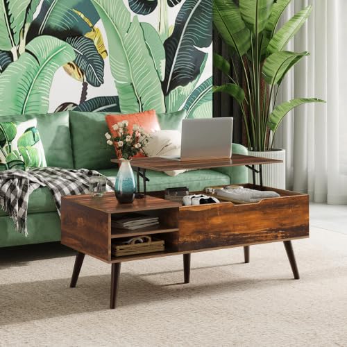 Lift Top Coffee Table with Hidden Storage