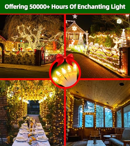300 LED 75FT Christmas String Lights Outdoor (75 Foot)