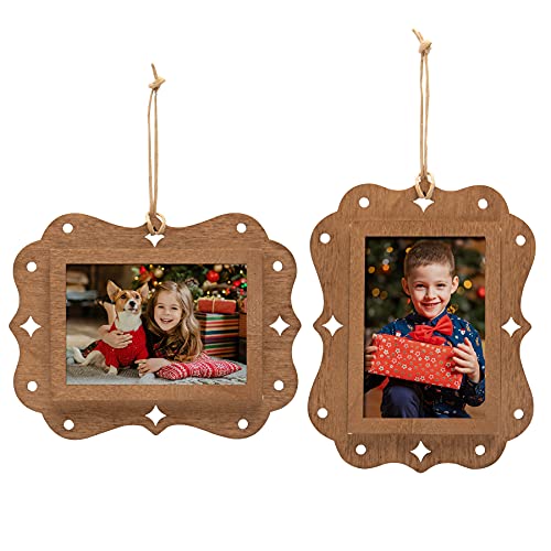 Wood Rectangle 2" x 3" Photo Ornaments