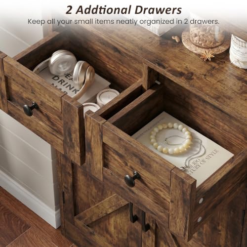 Farmhouse Storage Cabinet with Drawers