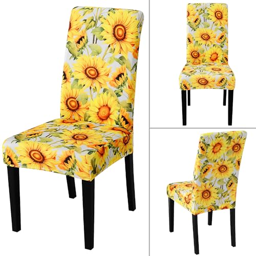 Pattern Chair Covers for Dining Room Set of 6