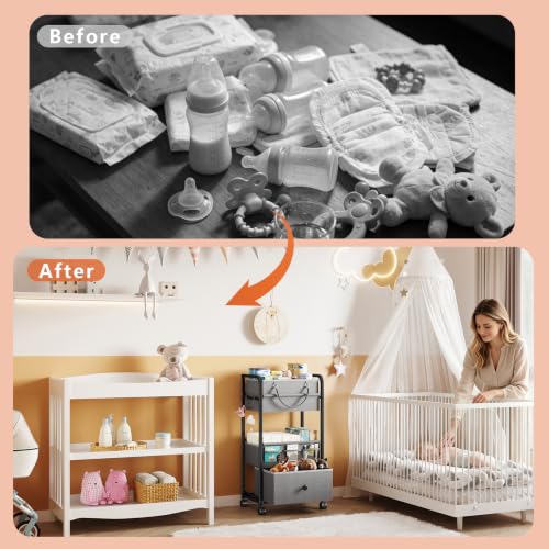 3In1 Baby Diaper Caddy Organizer
