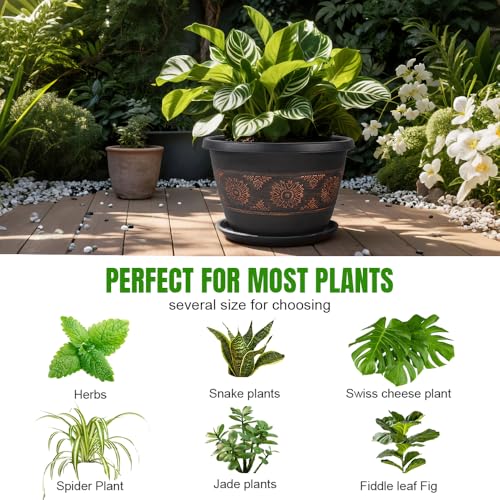 12 Inch Plant Pots (4 Count)