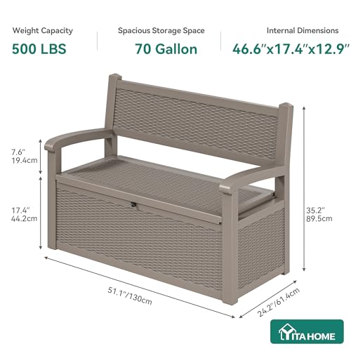 80 Gallon Storage Bench Deck Box
