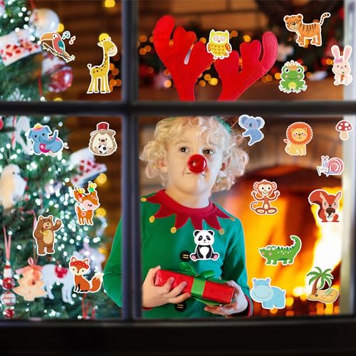 Window Clings Stickers for Kids Window Gel Clings Decals Thick Gel Clings Toddlers and Adults Classroom Home Nursery Airplane Birthday Party Supplies