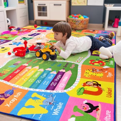 BENRON 9x12 Kids Rug for Playroom Classroom (108 Sq Ft)