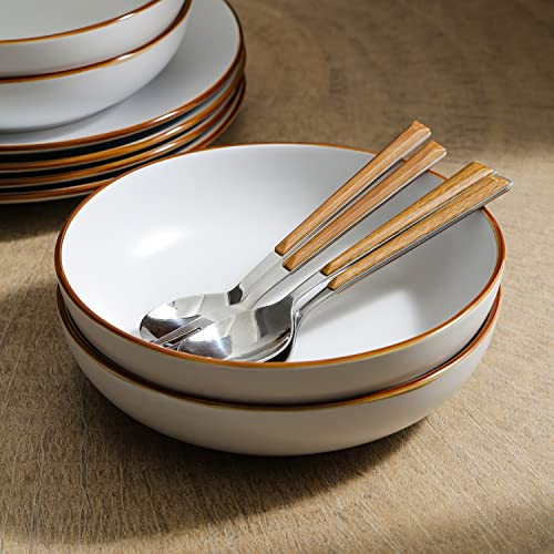 Brasa Stoneware 32 Piece Modern Dinnerware Set