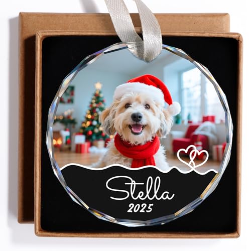 Personalized Dog Ornaments for Christmas Tree with Photo