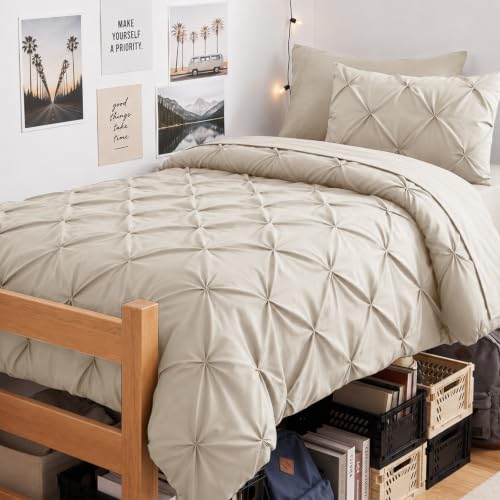 Twin Comforter Set Beige